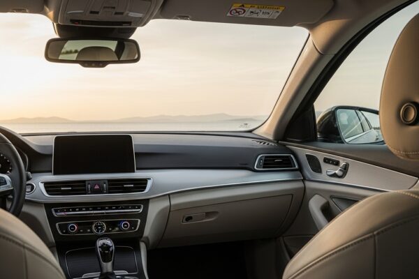 Girdėkite mėgstamą muziką be trikdžių: patarimai tobulesniam garsui Automobilio salonas su pagerinta garso kokybe, atspindintis ramią ir malonią vairavimo patirtį.
